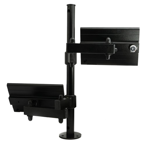 SYSTEM-S Support de Table Double 360° Verrouillable pour IPAD Mini en Noir - Photo 3/5