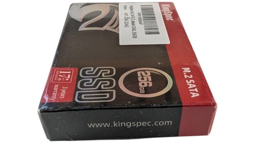 KingSpec NT 256 2242 M.2 SATA SSD 256GB NGFF 3D NAND New Sealed - Picture 3 of 7