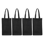 4 Pcs Non-woven Wine Bag Beer Bottle Reusable Pouch Carrier Bags