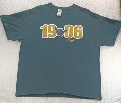 Alpha Phi Alpha 1906 Embroidered Patch Gildan Ultra Cotton XL Black T-Shirt - Bild 1 von 17