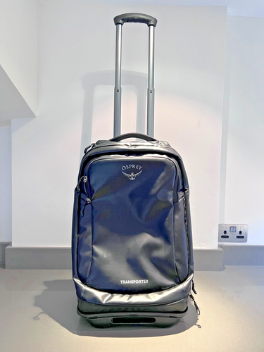 OSPREY Transporter 40L Rolling Travel Bag Black High Road Chassis einmal benutzt