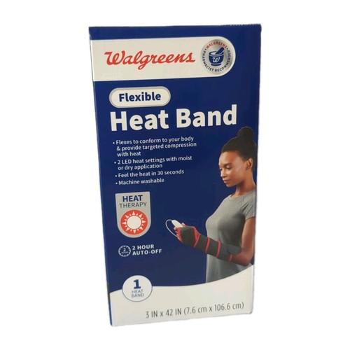 NUOVA Fascia Termica Flessibile Walgreens 3" x 42" Terapia a Compressione Auto Off Adj Trave - Foto 1 di 5