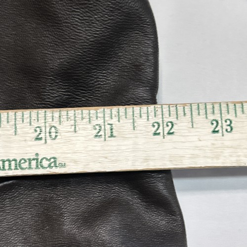 Siena Studio Abrigo de cuero marrón oscuro, chaqueta, cierre de 1 botón, bolsillos, talla 1X - Imagen 4 de 8