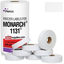 Freezer Adhesives White Labels for Monarch 1131 Price Gun - 1 Sleeve, 20,000 ...