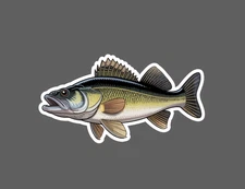 Walleye Sticker Fish Animal Outdoor Nature Wildlife Gift Waterproof NEW