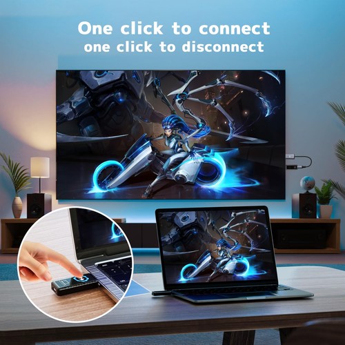 Wireless HDMI Transmitter and Receiver 4K, 2.4/5GHz 1080P Portable Wireless H... - 第 4/6 張圖片
