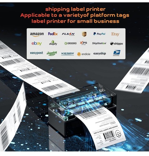 Thermal Label Printer 4x6 Bluetooth Shipping Label Printer for Small Business - Picture 5 of 9