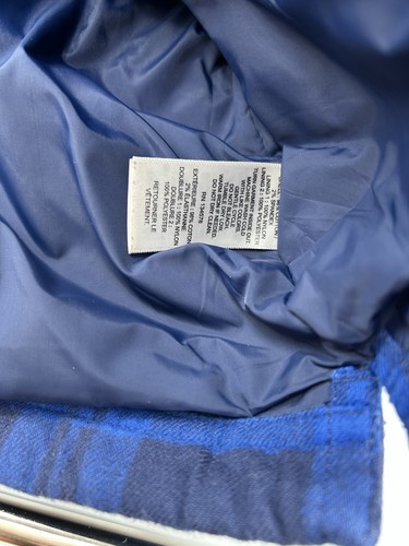Vineyard Vines Hemdjacke Herren L blau kariert Flanell gefüttert Shacket H - Bild 6 von 12