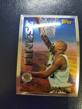 Latrell Sprewell 1995-96 Topps Mystery Finest Foil Back Error #M22