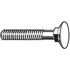GRAINGER APPROVED U01036.037.0200 Plow Bolt, Fastener L 2 in, PK25 1CFH3