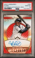 2024 Topps Luminaries Ichiro “Hit Kings” Auto /10 PSA 10