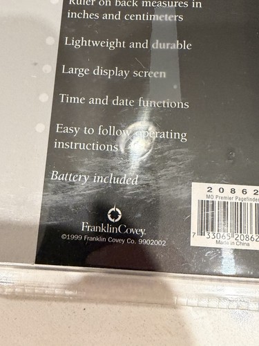 New Premier Pagefinder Includes Calculator Alarm Tracker 1999 - Picture 4 of 4