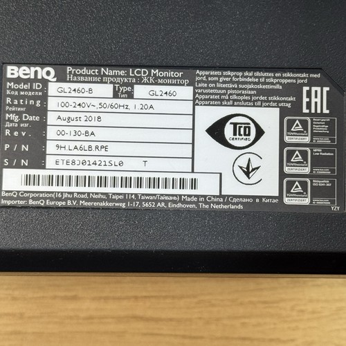 BenQ GL2460 24" LED Monitor Black With Stand VGA - Picture 7 of 10