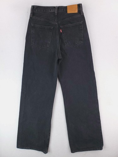 Levis Premium Ribcage Jeans Womens 26 High Rise Wide Leg Denim Straight 90s - Picture 5 of 19