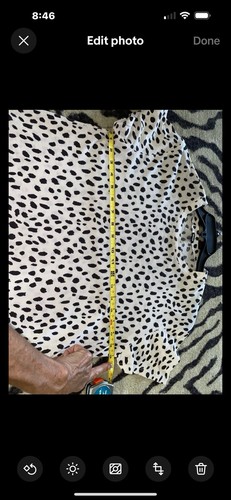 Revolve MONROW cropped Luxe Cheetah Animal Print Kurzarm T-Shirt Oberteil S - Bild 7 von 9