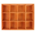 Desktop Wooden Divider Box Wood Succulent Planter Tray Home Compartment Wood