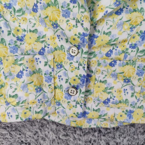 Janie and Jack Kids Floral Blazer Jacket Girls 3 Yellow Blue White Holiday Party - Picture 9 of 11