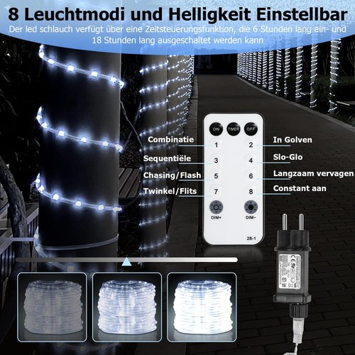 10-30M LED Lichterschlauch Party Lichtschlauch Außen/Innen IP65 Lichterkette DHL - Bild 36 von 45