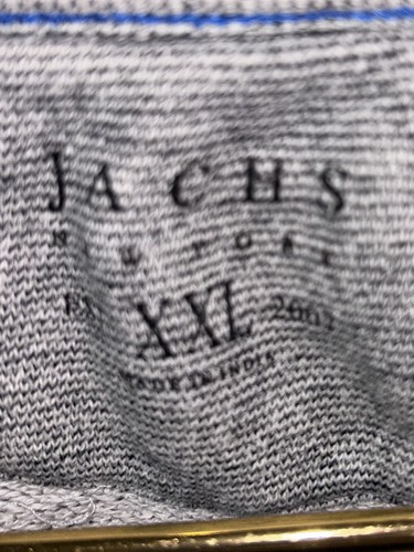 JACHS New York Oversized Size XXL Gray Long Sleeve Sweater Men's Crewneck - Picture 2 of 3