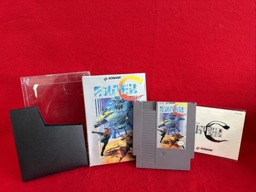 Super C Contra Nintendo NES  CIB Complete Excellent Condition Near Mint Manual