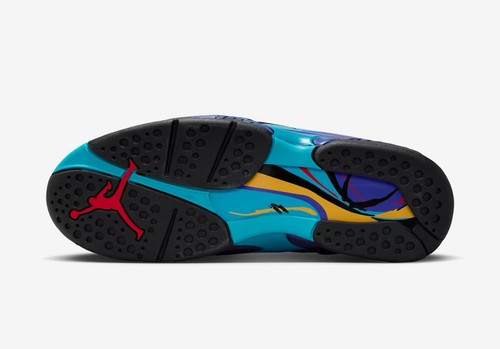 Nike Air Jordan 8 Retro 2025 Aqua Uomo Taglia 11 - Foto 3 di 10