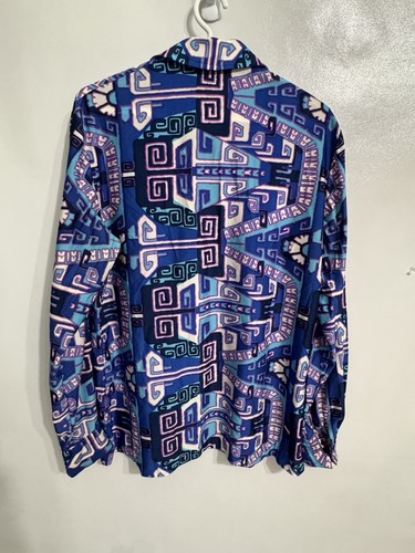 Alexander Shields Park Avenue vintage anni 60 70 nylon blu astratto uomo a scatto - Foto 7 di 10