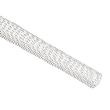 Braided Insulation Sleeves 3.3Ft-14mm High Temp Fiber Sleeve White