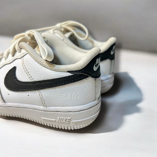 Nike Air Force 1 Low 40th SE Athletic Shoes Sneakers White Black Toddler Size 9C - Picture 7 of 12