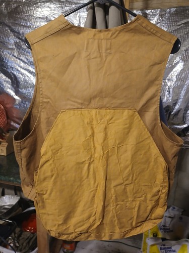 Vintage Kassnar Hunting Vest Size M Inside Game Pouch Is Flaking See Descr - Picture 2 of 5