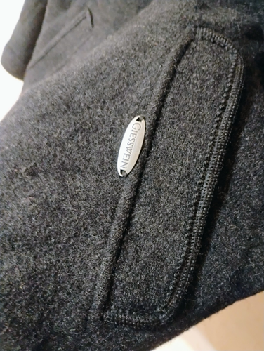 GIESSWEIN WOLLE Hoodie Kapuze Jacke Parka ÖSTERREICH Damen 40 XL schwarz anthrazit - Bild 2 von 7