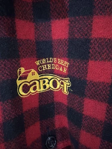 Johnson Woolen Mills 450L Double Cape Jac Shirt 3XL Tall Cabot Cheese Red/black image 4