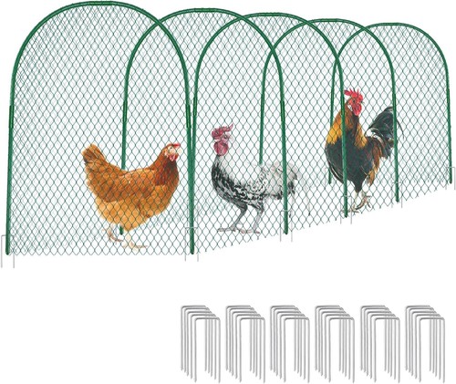 Chicken Tunnel, Chicken Coop Run, 157×31 Inches Chicken Tunnels for Outside Yard - Picture 7 of 8