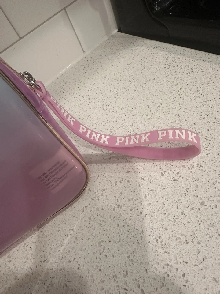 Bolso de Maquillaje Cosmético Victoria’s Secret Rosa Ombré Púrpura y Azul Foto 4 de 4