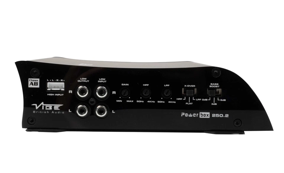 Vibe POWERBOX250.2 Power Amplifier 2 Channel Active Crossover 1400W Max Class AB - Image 4 of 4