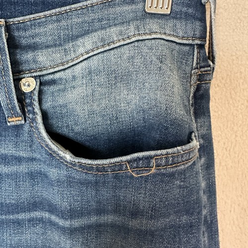 Pantalones de mezclilla elásticos True Religion para mujer 30 ajustados con curvas Jennie lavado medio - Imagen 2 de 14