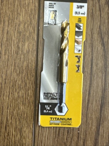 DeWalt Impact Ready 3/8" X 4" Punta da Trapano in Acciaio Alta Velocità Gambo Esagonale DD5124 - Foto 5 di 13