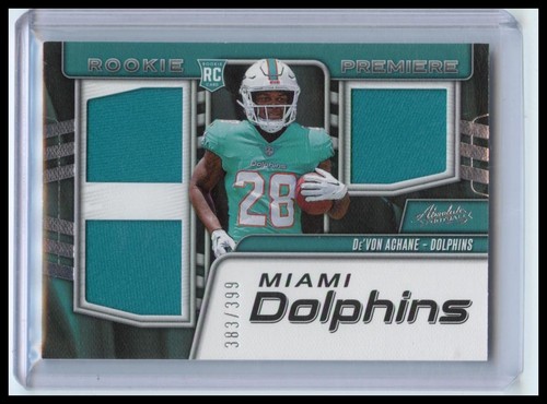 2023 Panini Absolute #RPM-DA De'Von Achane Rookie Premiere Materials #/399 - Bild 1 von 2