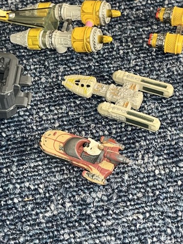 Vintage Star Wars Mini Figures Micro Machines Bundle Figures And POD Racers - Foto 2 di 24