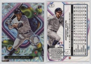 2023 Topps Cosmic Chrome Nucleus Refractor Anthony Volpe #107 Rookie RC