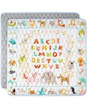 50x50 Baby Play Mat: Foldable, cushioned, washable, non-slip, hypoallergenic.