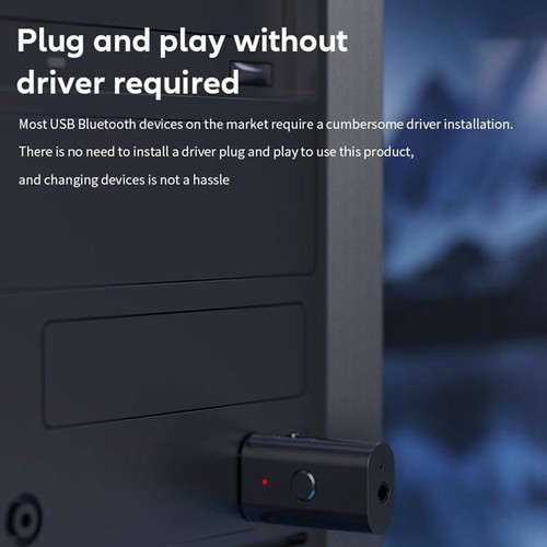 1X(Bluetooth 5.3 Sender-Empfänger, USB-Bluetooth-Adapter, Kabelloser Audios1286 - Bild 4 von 9