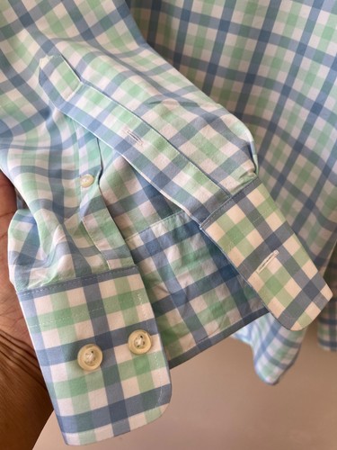 Camicia uomo Peter Millar taglia XL Cornelius Natural Touch Crown sportiva con bottoni - Foto 6 di 8