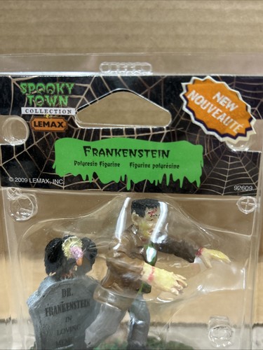 Figura Lemax Spooky Town Frankenstein #92609 2009 RARA Halloween NUEVO Horror - Imagen 3 de 4