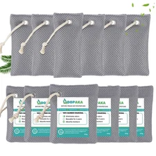 Activated Bamboo Charcoal Air Purifying Bags, Nature Fresh Air Purifier Bags,...