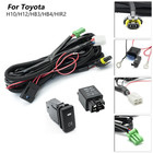 For Toyota Tacoma Tundra H10/H12 LED Fog Light Harness Kit w/ Relay & Switch