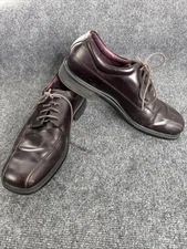 Rockport Mens 10.5 Oxfords Waterproof Hydro-Shield Brown Leather Shoes APM 11495