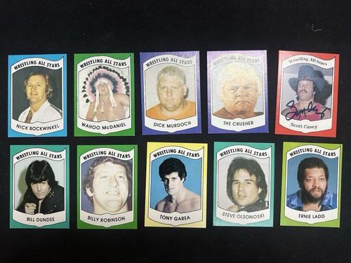 1982 WRESTLING ALL STARS SET OF 10 CARD LOT - Picture 1 of 2