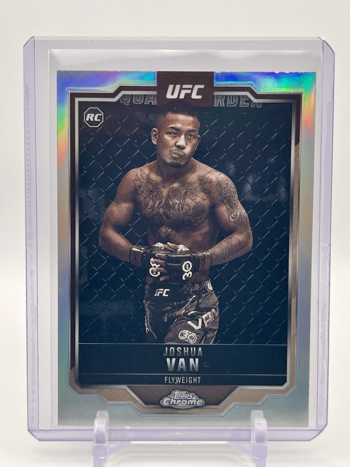 2025 Topps Chrome UFC - JOSHUA VAN Rookie Sepia Refractor #136
