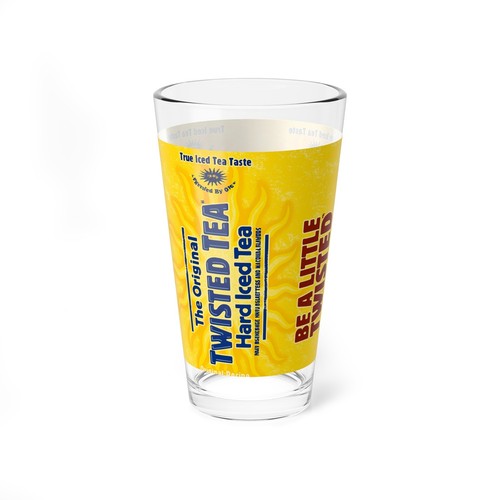 Twisted Tea Mixing Glass, Iced Tea Cup, Summer Drinkware, Gift for Tea Lovers