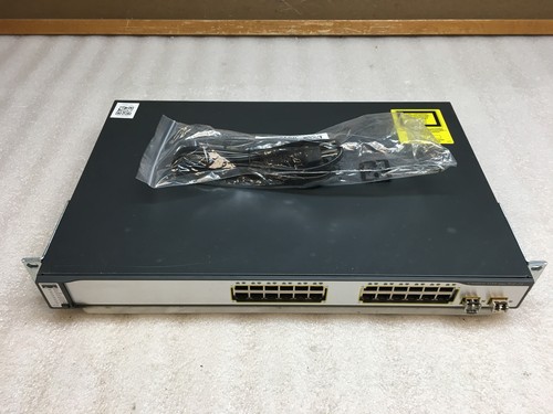 Cisco Catalyst 3750 24 Port PoE Managed Network Switch WS-C3750-24PS-S V06 - Bild 1 von 9